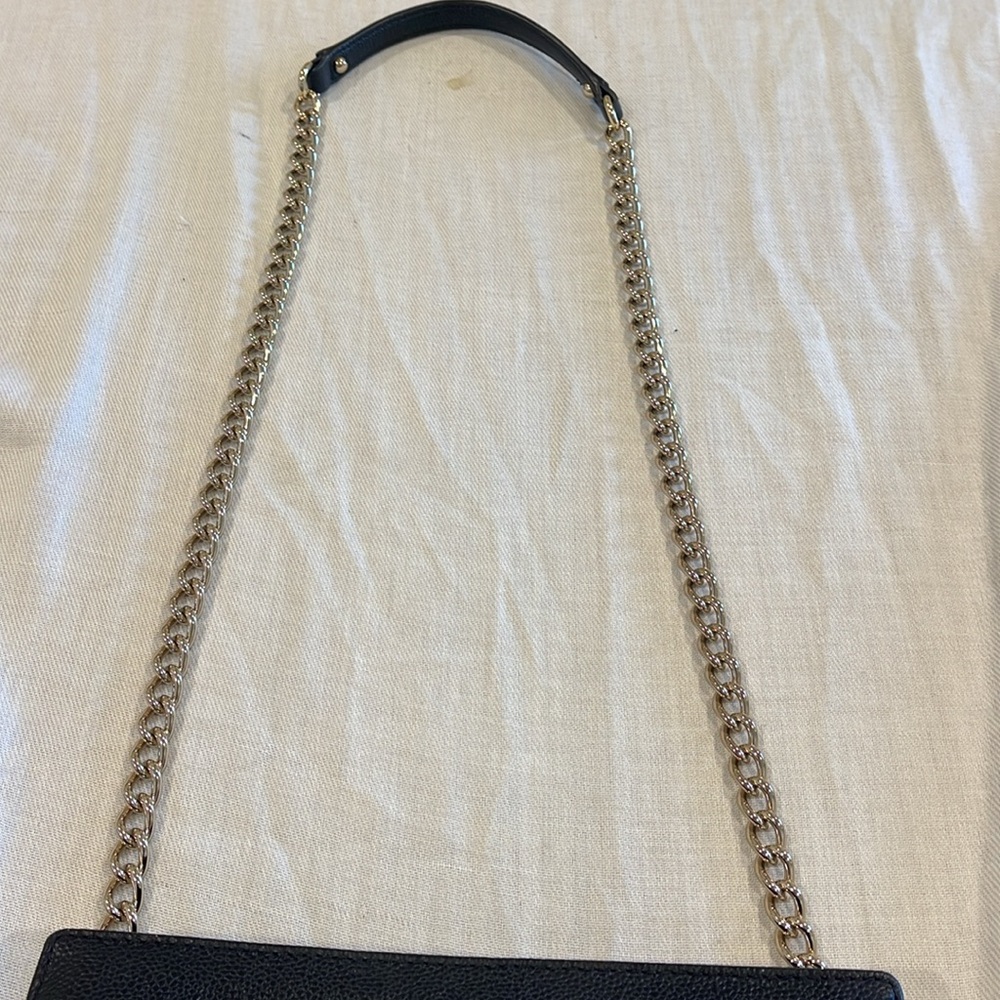 3112107 Kate Spade Vintage Purse Solid Black Women cross body EUC pebble leather - Picture 8 of 14